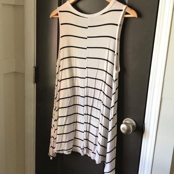 BLACK AND WHITE STRIPED TUNIC/MINI DRESS - Picture 3 of 3